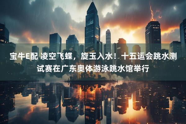 宝牛E配 凌空飞蝶，旋玉入水！十五运会跳水测试赛在广东奥体游泳跳水馆举行