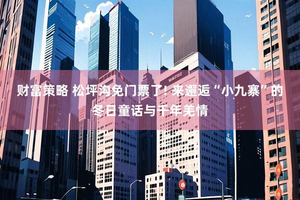 财富策略 松坪沟免门票了! 来邂逅“小九寨”的冬日童话与千年羌情